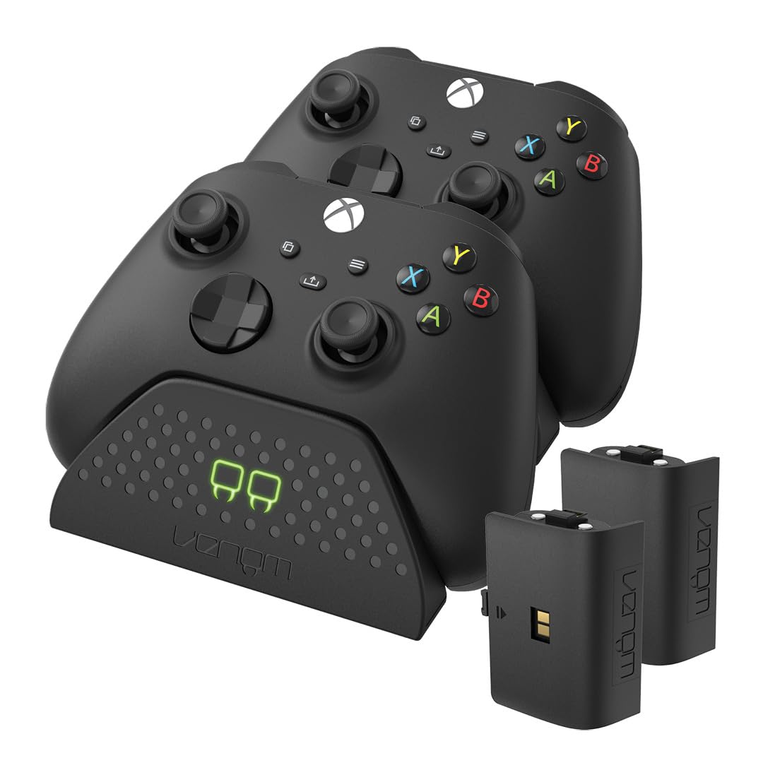 Venom Double station de chargement avec 2 batteries rechargeables - Noir (Xbox Series X & S/Xbox One)