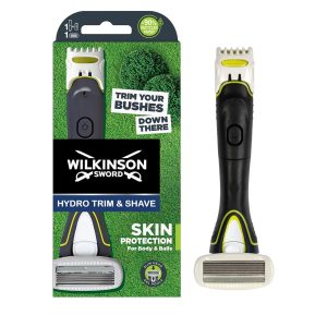 Wilkinson Sword Hydro - Rasoir et tondeuse électrique pour hommes - appareil de soin pour hommes 2-en-1 pour protéger la peau du corps et du visage - 1 pack