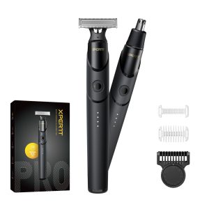 Xpert T Magnétique Tondeuse Barbe & Rasoir Electriques Tout-En-Un, Peigne Réglable 12-En-1, Tondeuse à Nez, Epilateur & Tondeuse Corps Homme Femmede, Charge Rapide de Type C