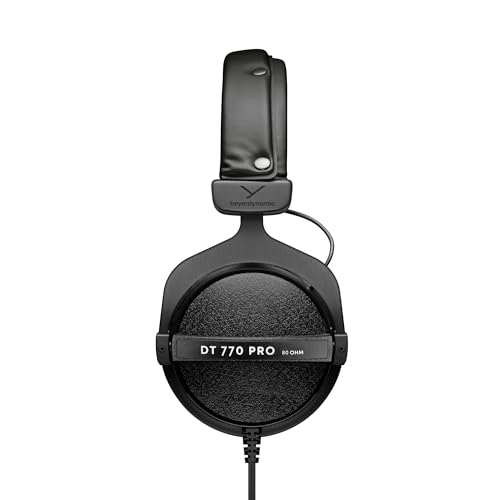 beyerdynamic DT 770 Pro 80 Ohm Casque Audio de Studio Circum-aural. Conception fermée, Filaire, pour l'enregistrement et Le Monitoring Professionnels. Fabriqué à la Main en Allemagne. – Image 4