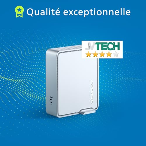 devolo WiFi 6 Repeater 5400 Repeteur WiFi - jusqu'à 5.400 Mbits/s, WiFi Mesh, Amplificateur WiFi puissant, 2x Ports Ethernet Gigabit, wifi extender, blanc – Image 7