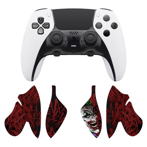 playvital Protection pour ps5 Edge Grip Manette Sticker,Autocollant Skin pour ps5 Edge Controller Accessoires,Antidérapante Souple PU-Clown Hahaha – Image 3