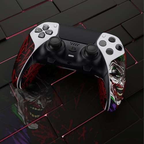 playvital Protection pour ps5 Edge Grip Manette Sticker,Autocollant Skin pour ps5 Edge Controller Accessoires,Antidérapante Souple PU-Clown Hahaha – Image 6