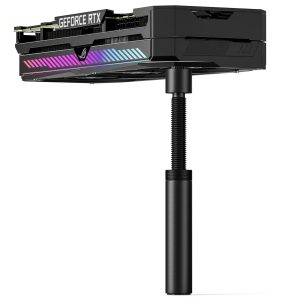 upHere gaming Support GPU,Aluminium,Support Carte Graphique,Support Carte Graphique Verticale réglable en Hauteur,avec Aimant,L(70mm-120mm),GB70K